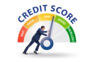 An infographic explaining the concept of credit scores in the UK, illustrating how scores are calculated and why they matter.